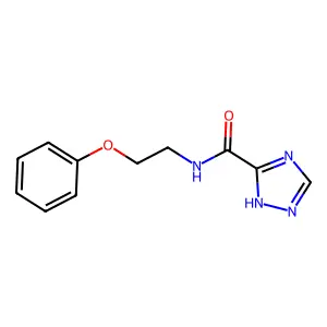 N-(2-phenoxyethyl)-1H-1,2,4-triazole-3-carboxamide structure