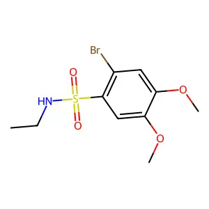 2-bromo-N-ethyl-4,5-dimethoxybenzenesulfonamide structure