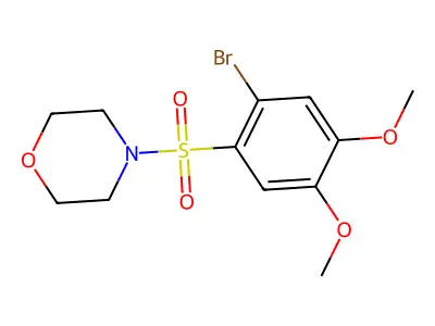 4-(2-Bromo-4,5-dimethoxyphenyl)sulfonylmorpholine structure