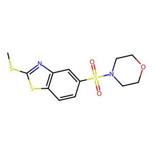 4-[(2-Methylsulfanyl-1,3-benzothiazol-5-yl)sulfonyl]morpholine structure
