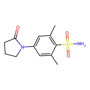 2,6-Dimethyl-4-(2-oxopyrrolidin-1-yl)benzenesulfonamide structure