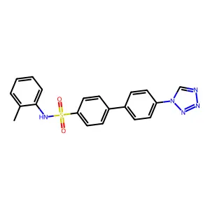 N-(2-methylphenyl)-4-[4-(tetrazol-1-yl)phenyl]benzenesulfonamide structure