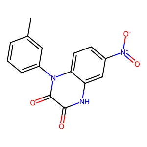 3-hydroxy-1-(3-methylphenyl)-6-nitroquinoxalin-2(1H)-one structure