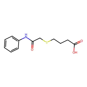 4-(2-Anilino-2-oxoethyl)sulfanylbutanoic acid structure