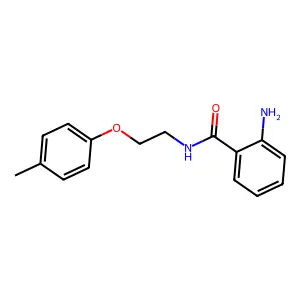 2-amino-N-[2-(4-methylphenoxy)ethyl]benzamide structure