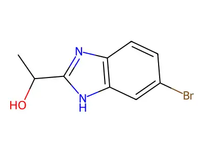 1-(5-bromo-1H-benzimidazol-2-yl)ethanol structure