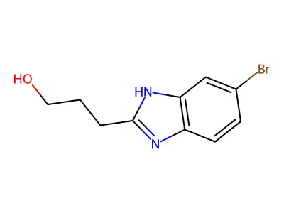 1H-Benzimidazole-2-propanol, 5-bromo- structure