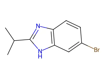 1H-Benzimidazole, 6-bromo-2-(1-methylethyl)- structure