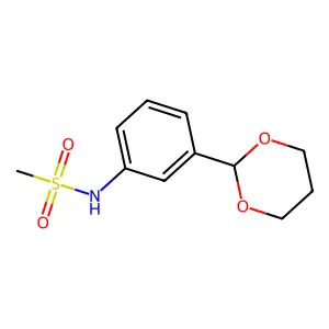 N-[3-(1,3-dioxan-2-yl)phenyl]methanesulfonamide structure