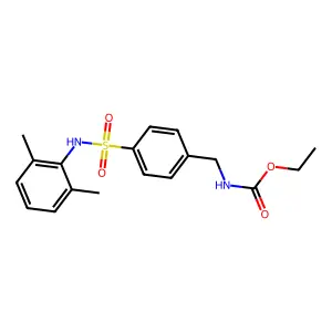 ethyl N-[[4-[(2,6-dimethylphenyl)sulfamoyl]phenyl]methyl]carbamate structure