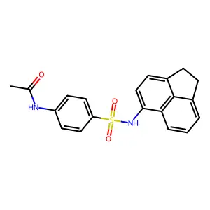 N-[4-(1,2-dihydroacenaphthylen-5-ylsulfamoyl)phenyl]acetamide structure