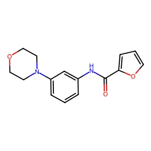 N-(3-morpholin-4-ylphenyl)furan-2-carboxamide structure