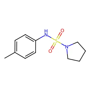 N-(4-methylphenyl)pyrrolidine-1-sulfonamide structure