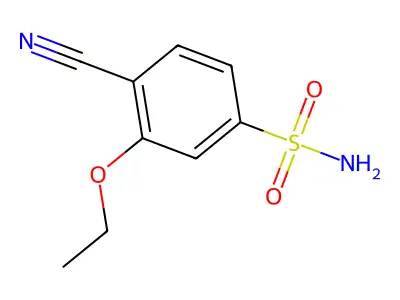 4-Cyano-3-ethoxybenzenesulfonamide structure