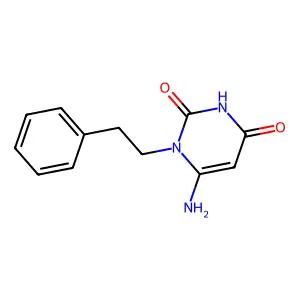 6-amino-1-(2-phenylethyl)pyrimidine-2,4(1H,3H)-dione structure