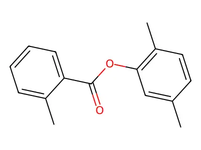2,5-Dimethylphenyl 2-methylbenzoate structure