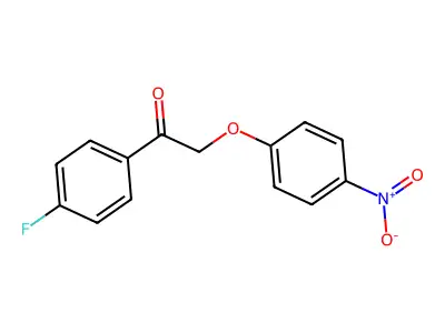 1-(4-Fluorophenyl)-2-(4-nitrophenoxy)ethanone structure