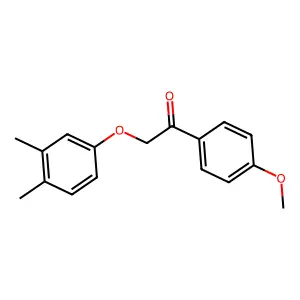 2-(3,4-Dimethylphenoxy)-1-(4-methoxyphenyl)ethanone structure