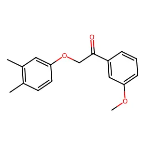2-(3,4-Dimethylphenoxy)-1-(3-methoxyphenyl)ethanone structure