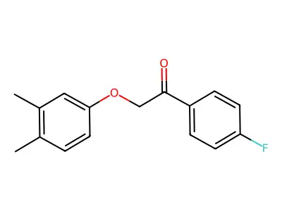 2-(3,4-Dimethylphenoxy)-1-(4-fluorophenyl)ethanone structure