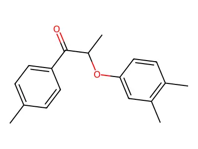 2-(3,4-Dimethylphenoxy)-1-(4-methylphenyl)propan-1-one structure