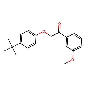 2-(4-Tert-butylphenoxy)-1-(3-methoxyphenyl)ethanone structure