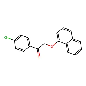 1-(4-Chlorophenyl)-2-naphthalen-1-yloxyethanone structure