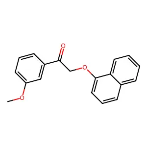1-(3-Methoxyphenyl)-2-naphthalen-1-yloxyethanone structure