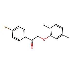 1-(4-Bromophenyl)-2-(2,5-dimethylphenoxy)ethanone structure