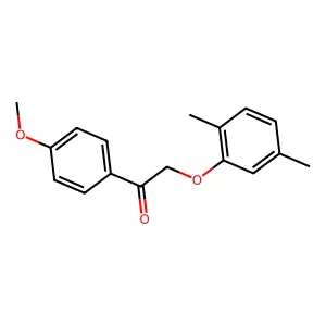 2-(2,5-Dimethylphenoxy)-1-(4-methoxyphenyl)ethanone structure