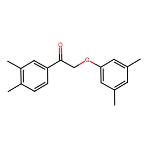 2-(3,5-Dimethylphenoxy)-1-(3,4-dimethylphenyl)ethanone structure
