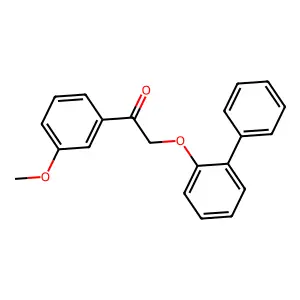 1-(3-Methoxyphenyl)-2-(2-phenylphenoxy)ethanone structure