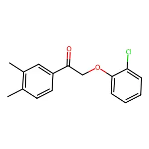 2-(2-Chlorophenoxy)-1-(3,4-dimethylphenyl)ethanone structure