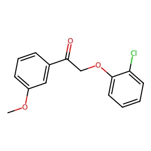 2-(2-Chlorophenoxy)-1-(3-methoxyphenyl)ethanone structure