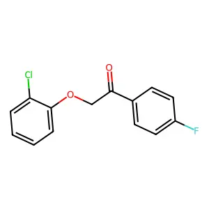 2-(2-Chlorophenoxy)-1-(4-fluorophenyl)ethanone structure