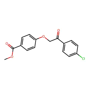 Methyl 4-[2-(4-chlorophenyl)-2-oxoethoxy]benzoate structure