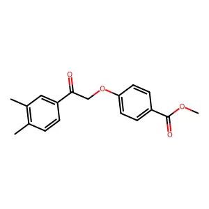 Methyl 4-[2-(3,4-dimethylphenyl)-2-oxoethoxy]benzoate structure