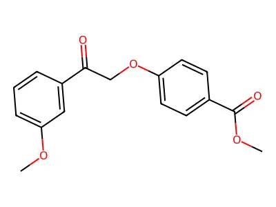 Methyl 4-[2-(3-methoxyphenyl)-2-oxoethoxy]benzoate structure