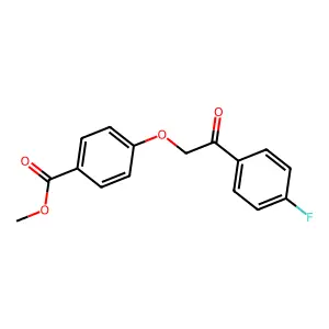 Methyl 4-[2-(4-fluorophenyl)-2-oxoethoxy]benzoate structure