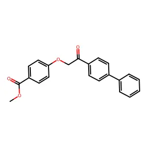 Methyl 4-[2-oxo-2-(4-phenylphenyl)ethoxy]benzoate structure