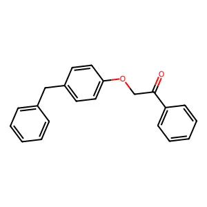 2-(4-Benzylphenoxy)-1-phenylethanone structure