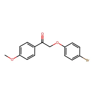 2-(4-Bromophenoxy)-1-(4-methoxyphenyl)ethanone structure