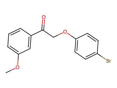 2-(4-Bromophenoxy)-1-(3-methoxyphenyl)ethanone structure