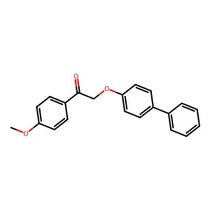 1-(4-Methoxyphenyl)-2-(4-phenylphenoxy)ethanone structure
