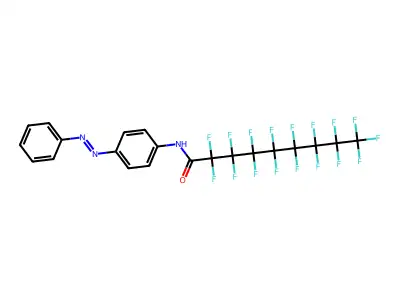 2,2,3,3,4,4,5,5,6,6,7,7,8,8,9,9,9-heptadecafluoro-N-(4-phenyldiazenylphenyl)nonanamide structure