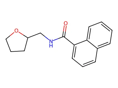 N-(Tetrahydro-2-furanylmethyl)-1-naphthamide structure