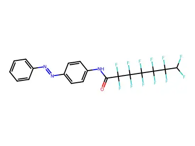 2,2,3,3,4,4,5,5,6,6,7,7-dodecafluoro-N-(4-phenyldiazenylphenyl)heptanamide structure
