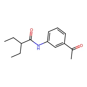 N-(3-acetylphenyl)-2-ethylbutanamide structure