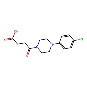 4-[4-(4-Chlorophenyl)piperazin-1-yl]-4-oxobutanoic acid structure