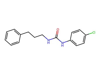 1-(4-Chlorophenyl)-3-(3-phenylpropyl)urea structure